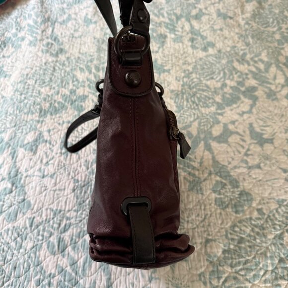 Coach Ltd Ed Cambridge Leather Zip Top Tote Satchel in Plum 14083 - Picture 4 of 12